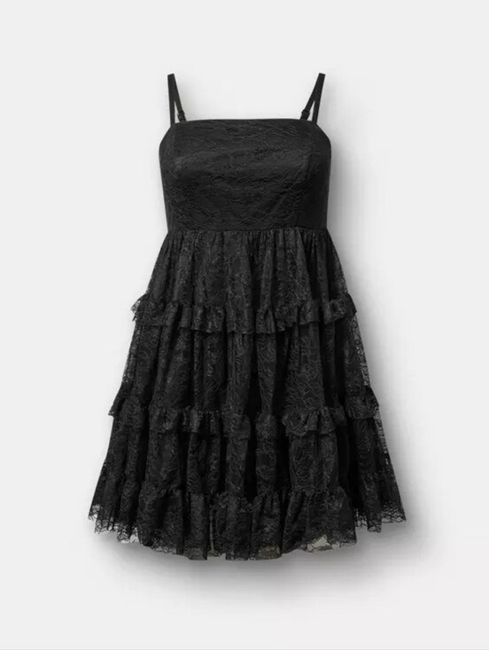 torrid Dresses & Skirts - Torrid Babydoll Lace Mini Dress, Size 0X